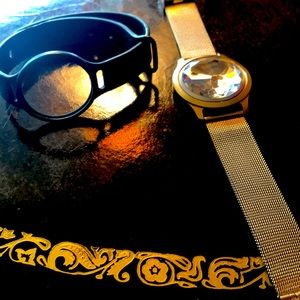 Swarovski crystal exercise tracking bracelet